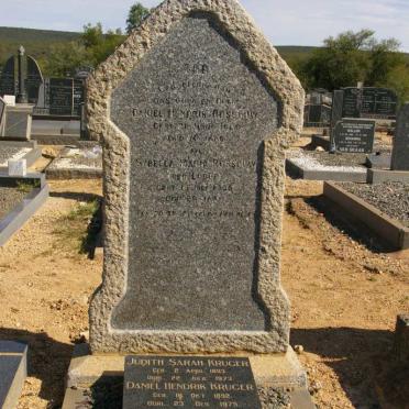 ROSSOUW Daniel Hendrik -1909 &amp; Sybella Maria LUBBE -1908 :: KRUGER Daniel Hendrik 1892-1975 &amp; Judith Sarah 1893-1973
