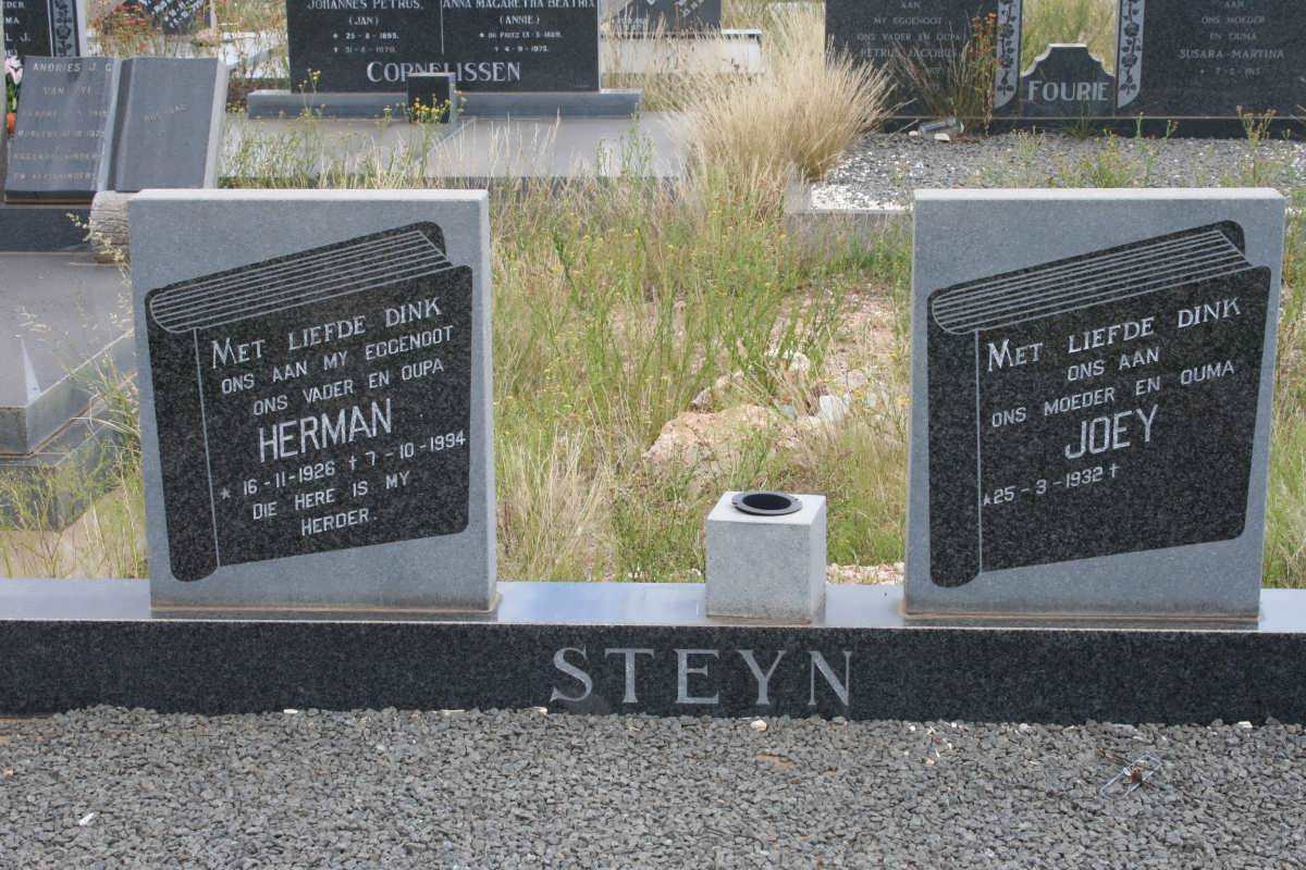 STEYN Herman 1926-1994 &amp; Joey 1932-
