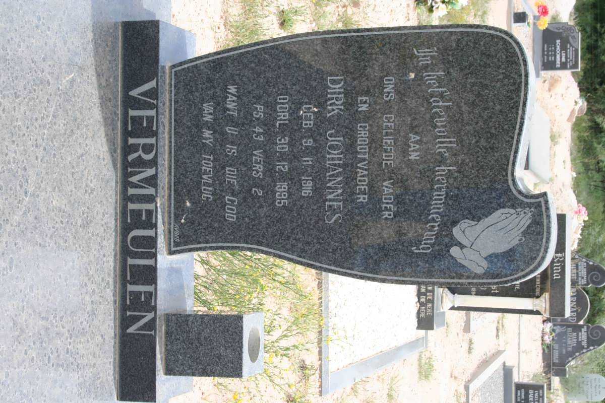 VERMEULEN Dirk Johannes 1916-1995