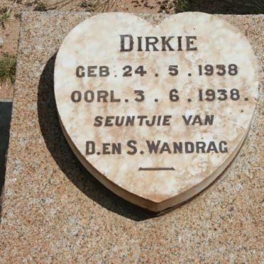 WANDRAG Dirkie 1938-1938