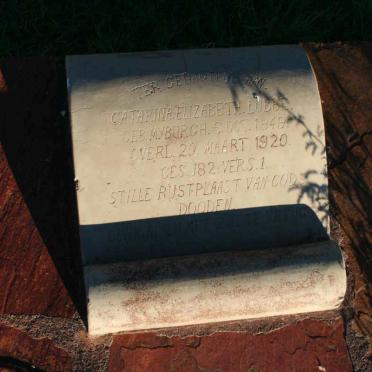 LUBBE Catarina Elizabeth nee MYBURGH 1849-1920