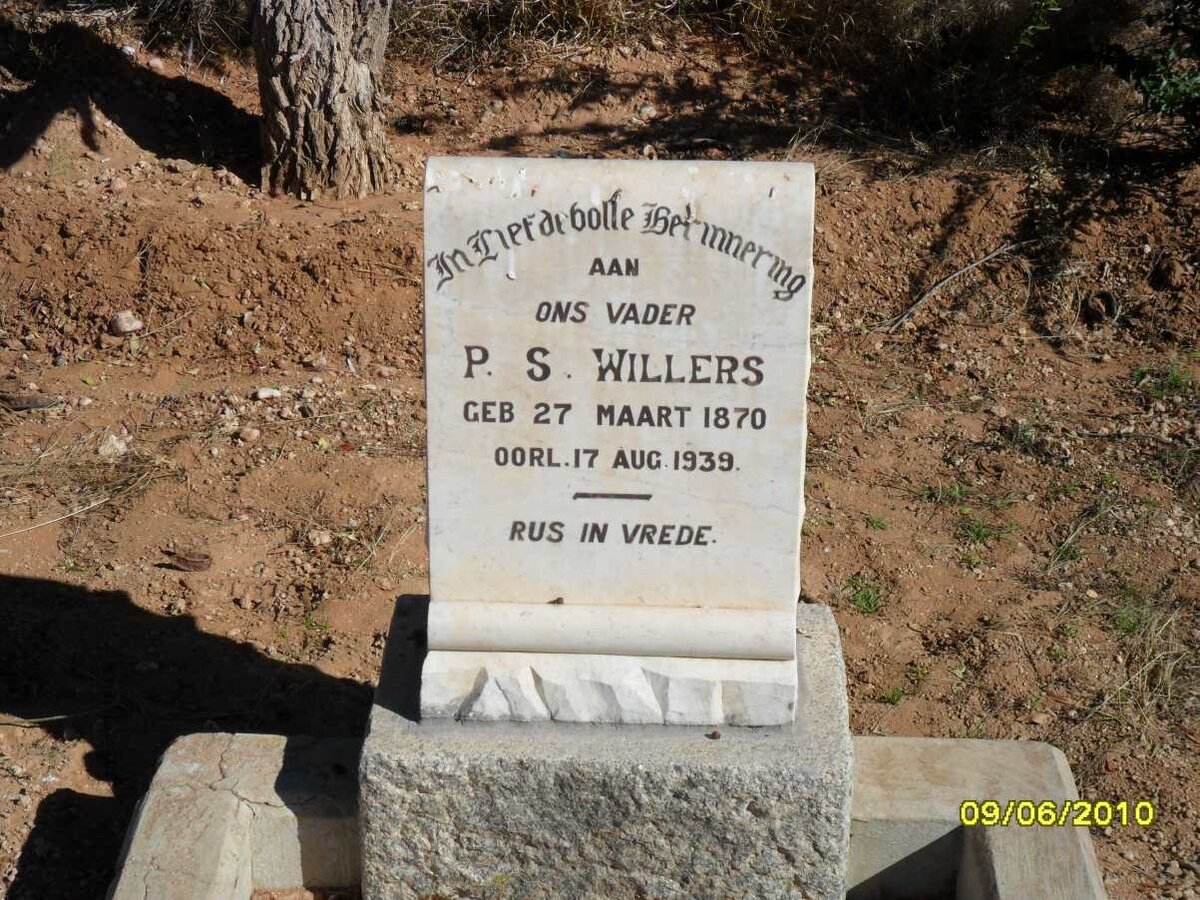 WILLERS P.S. 1870-1939
