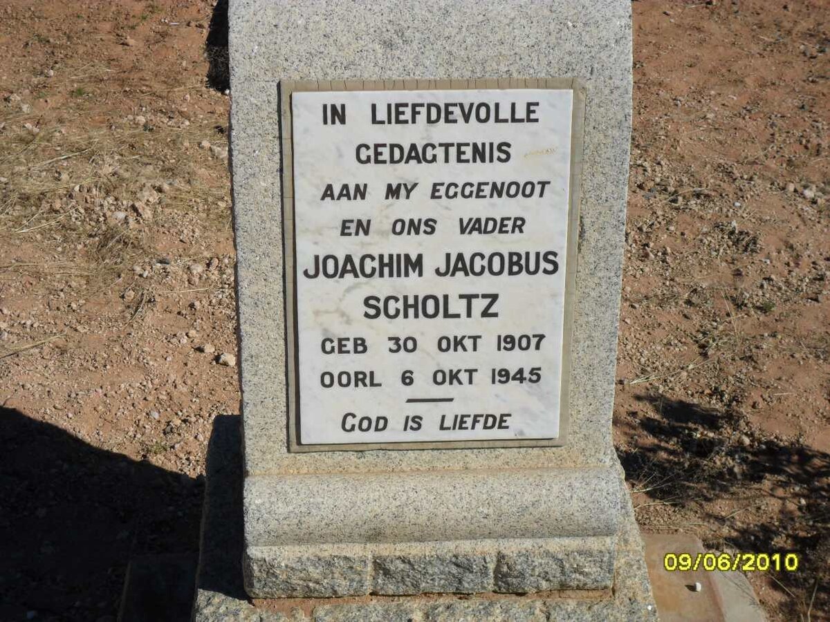 SCHOLTZ Joachim Jacobus 1907-1945