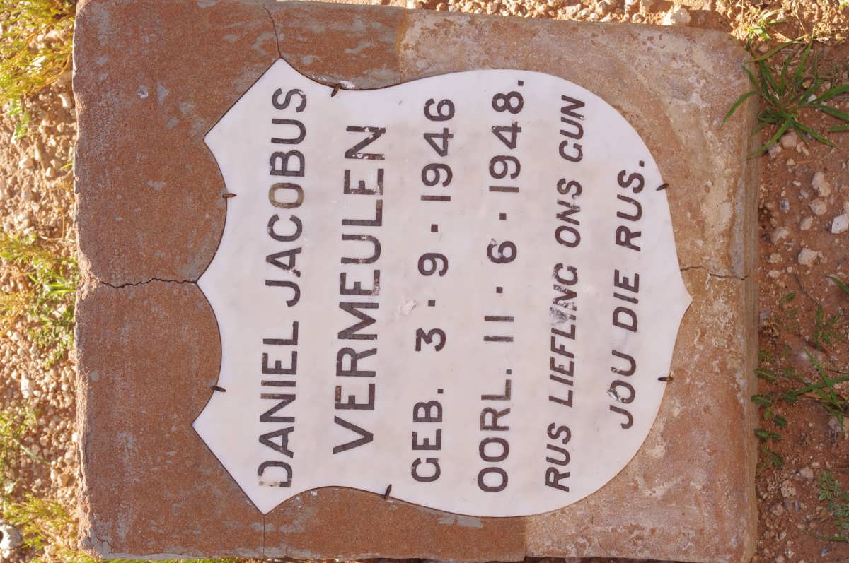 VERMEULEN Daniel Jacobus 1946-1948