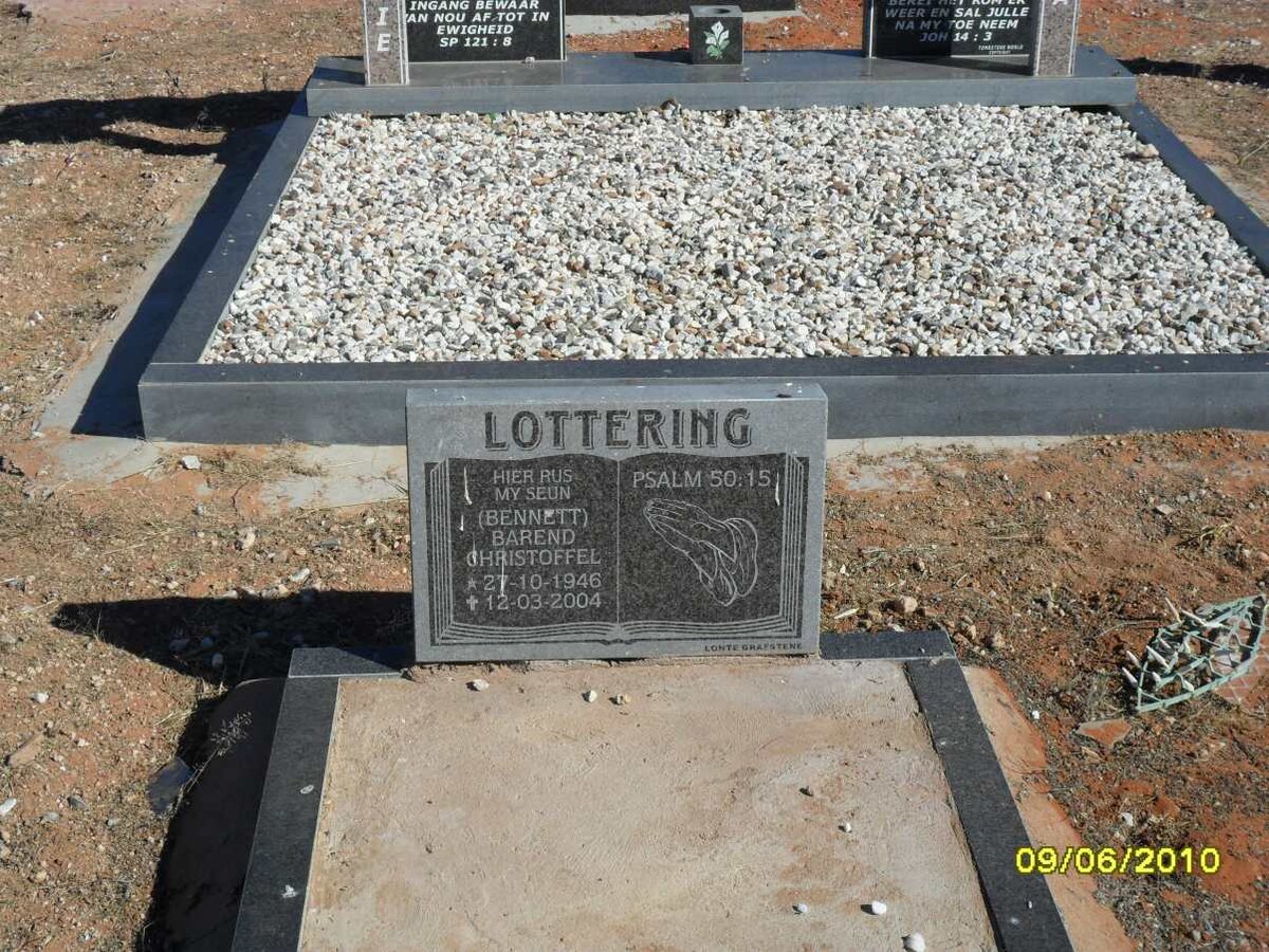 LOTTERING Barend Christoffel 1946-2004