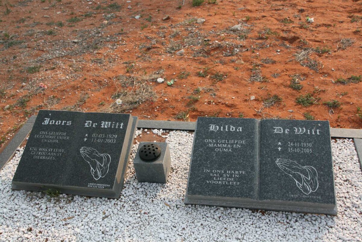 WITT Joors, de 1929-2003 &amp; Hilda 1930-2005