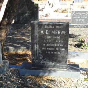 MERWE Lillian Mary, v.d. nee HARDY 1917-1991