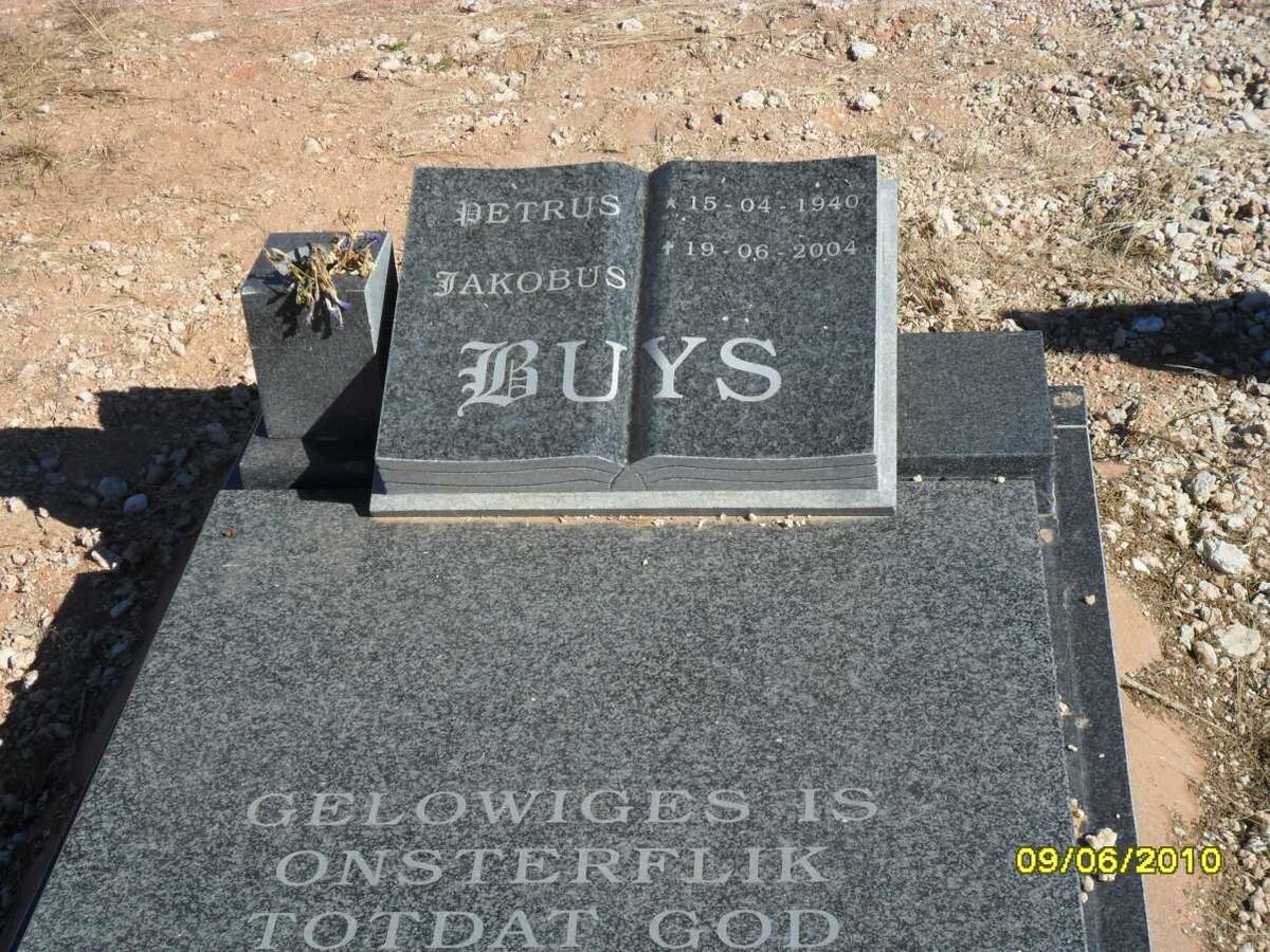 BUYS Petrus Jacobus 1940-2004