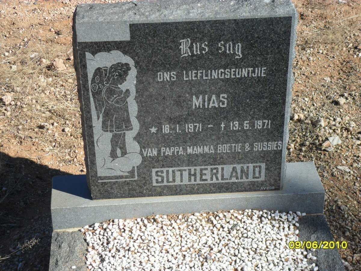 SUTHERLAND Mias 1971-1971