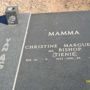 AS Christine Marguerite, van nee BISHOP 1943-1988