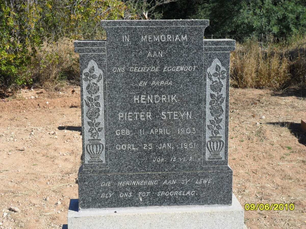 STEYN Hendrik Pieter 1903-1951