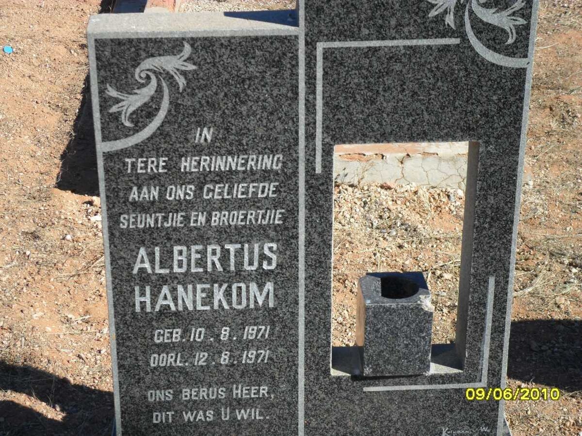 HANEKOM Albertus 1971-1971