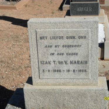 MARAIS Izak T. de V. 1882-1966