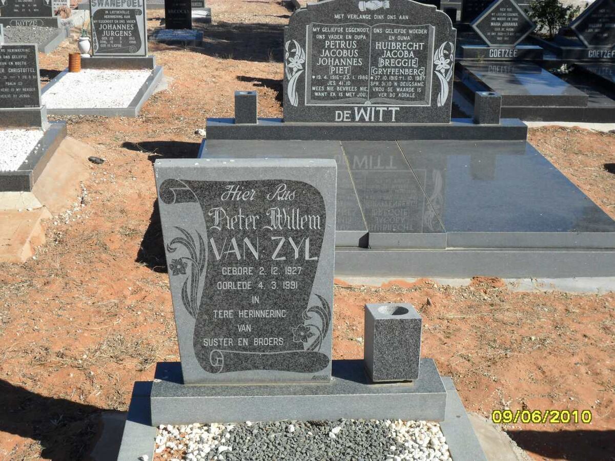 ZYL Pieter Willem, van 1927-1991