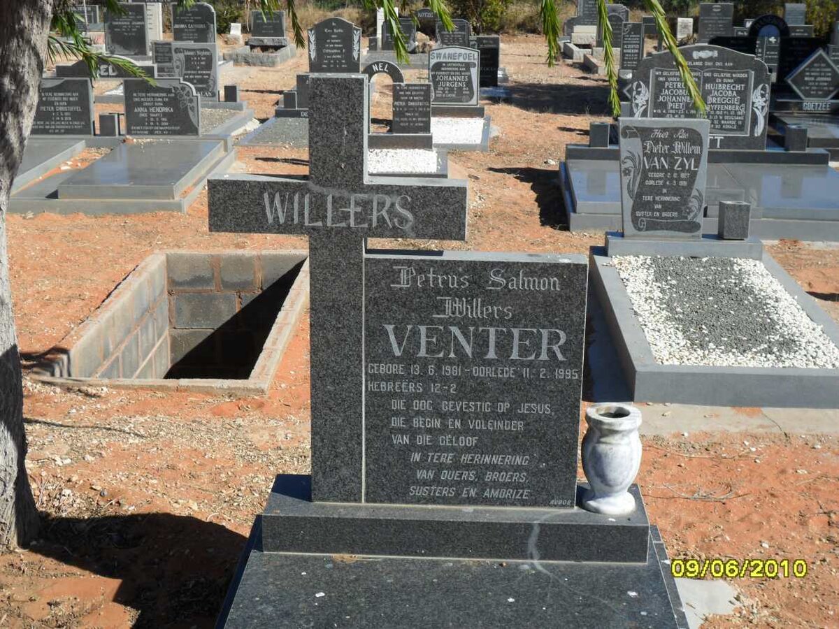 VENTER Petrus Salmon Willers 1981-1995