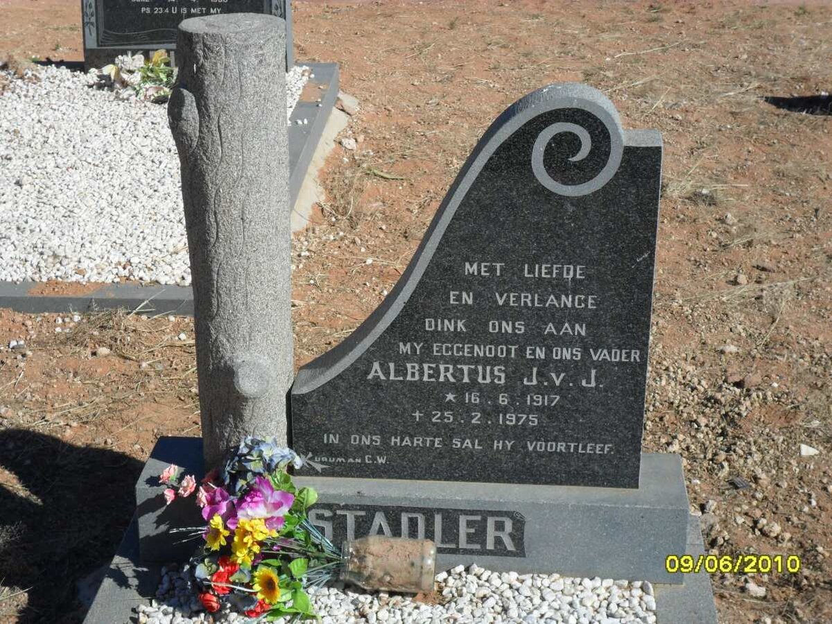 STADLER Albertus J.v.J. 1917-1975