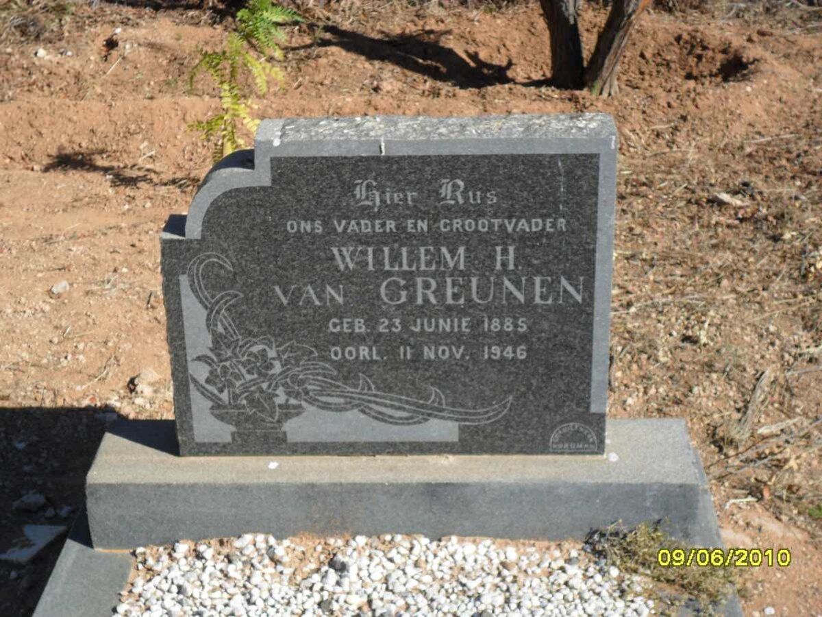 GREUNEN Willem H., van 1885-1946