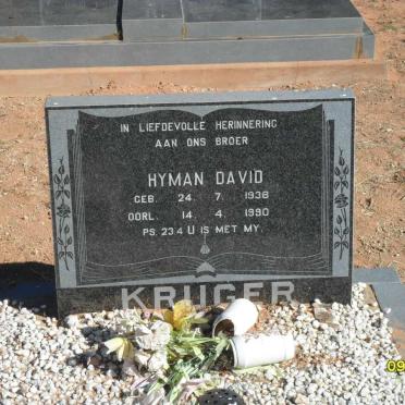KRUGER Petronella Jacoba 1896-1982 :: KRUGER Hyman David 1938-1990