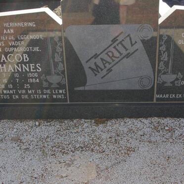 MARITZ Jacob Johannes 1906-1984 &amp; Martha Etresia HOUGH 1912-1996