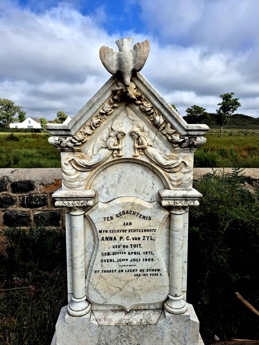 ZYL Anna P.C., van nee DU TOIT 1871-1909
