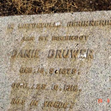 BRUWER Danie 1875-1918