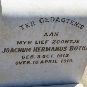 BOTHA Joachum Hermanus 1912-1919