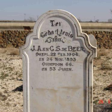 BEER J.A., de -1906 &amp; G.S. -1893