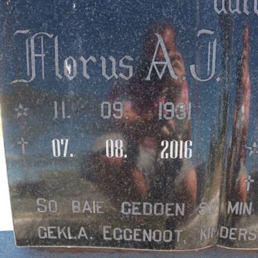 KRUGER Florus A.J. 1931-2016 &amp; Anna C. SMITH 1925-1995