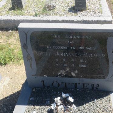 LOTTER Gert Johannes Bruwer 1917-1988