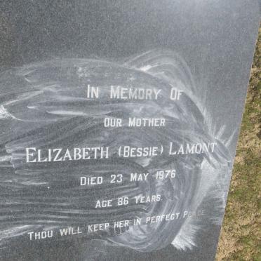 LAMONT Elizabeth -1976