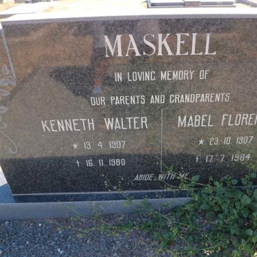 MASKELL Kenneth Walter 1907-1980 &amp; Mabel Florence 1907-1984