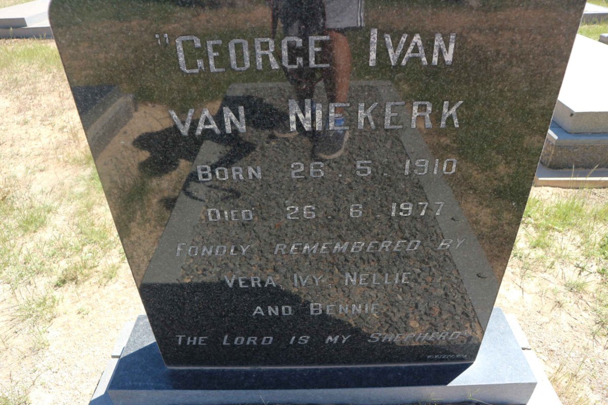 NIEKERK George Ivan, van 1910-1977