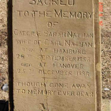 NATHAN Caecilie Sarah 1853-1886 and unknown