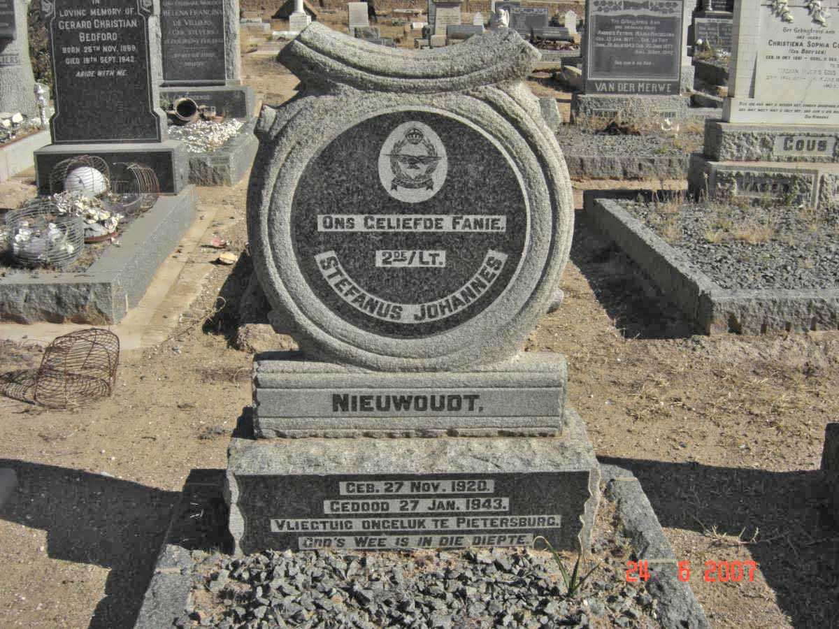 NIEUWOUDT Stephanus Johannes 1920-1943