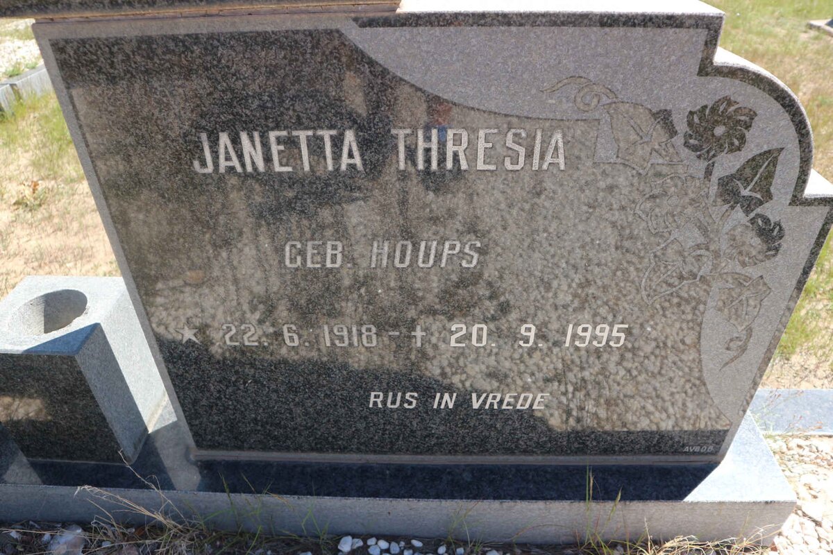 RIDGARD William Benjamin 1910-1978 &amp; Janetta Thresia HOUPS 1918-1995