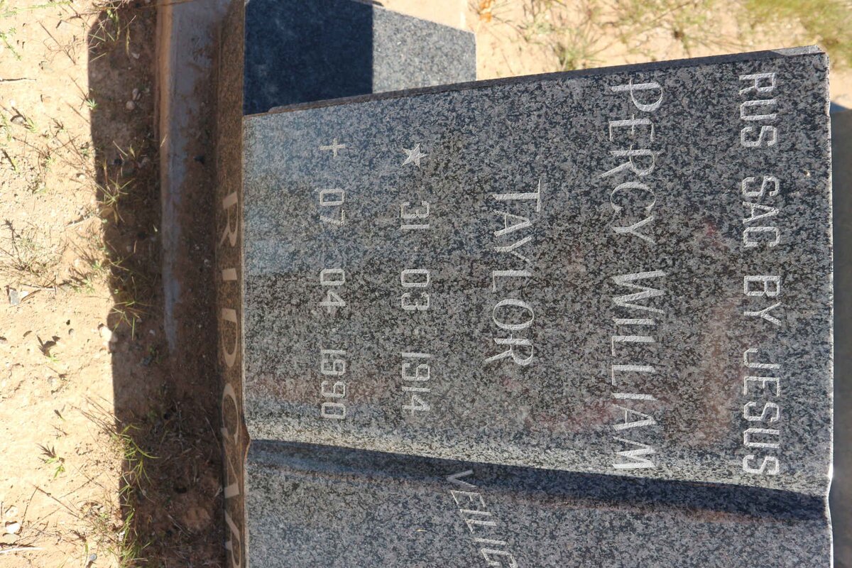 RIDGARD Percy William Taylor 1914-1990 &amp; Maria Aletta VERMEULEN 1924-1993