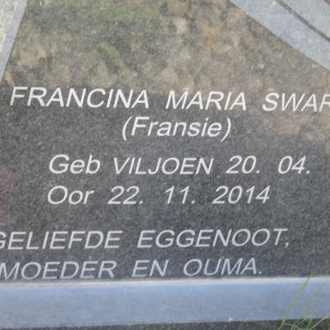 STEVENS Francois 1917-1970 &amp; Francina Maria Swart VILJOEN 1934-2014