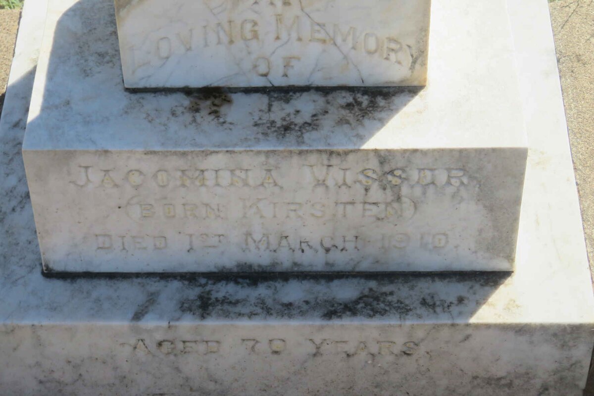 VISSER Jacomina nee KIRSTEN -1910