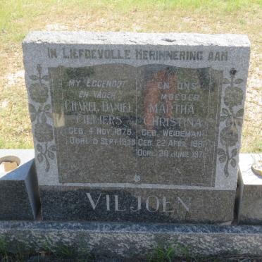 VILJOEN Charel Daniel Cilliers 1876-1958 &amp; Martha Christina WEIDEMAN 1881-1971