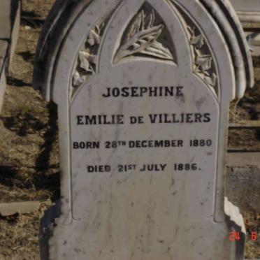 VILLIERS Josephine Emilie, de 1880-1886