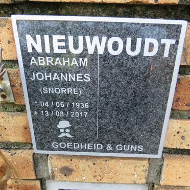 NIEUWOUDT Abraham Johannes 1936-2017