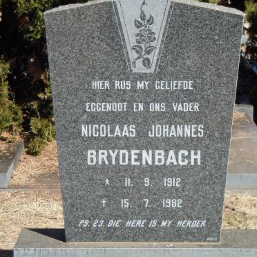 BRYDENBACH Nicolaas Johannes 1912-1982