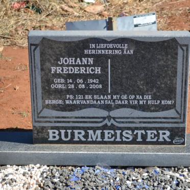 BURMEISTER Johann Frederich 1942-2008