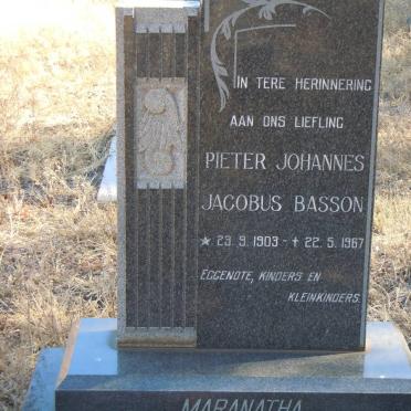 BASSON Pieter Johannes Jacobus 1903-1967