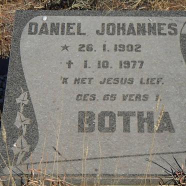 BOTHA Daniel Johannes 1902-1977
