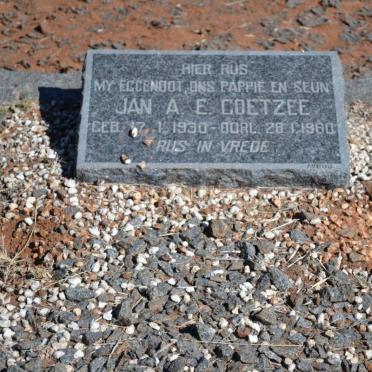 COETZEE Jan A.E. 1930-1960