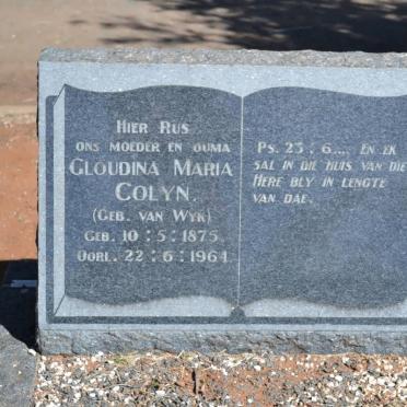 COLYN Gloudina Maria nee VAN WYK 1875-1964