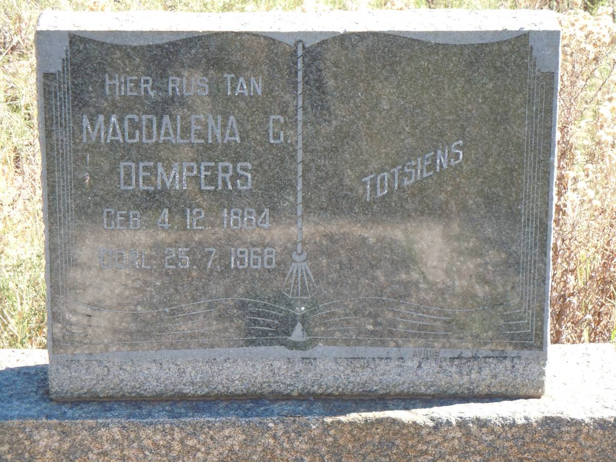 DEMPERS Magdalena G. 1884-1968