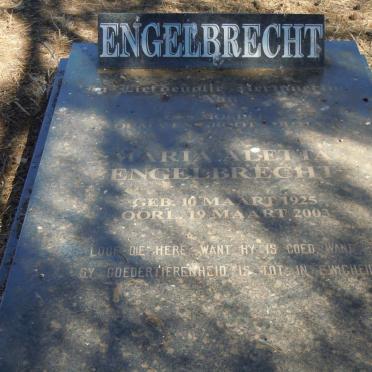 ENGELBRECHT Maria Aletta 1925-2003
