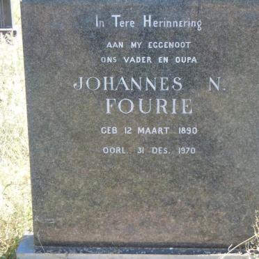 FOURIE Johannes N. 1890-1970